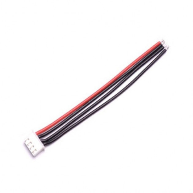 Connector JST-XH 2.54mm pitch 4-pin male LiPo 3S open eind 10cm 22AWG